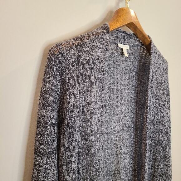 Eileen Fisher Size XS Grey Open Front Linen Cardigan - Picture 7 of 11